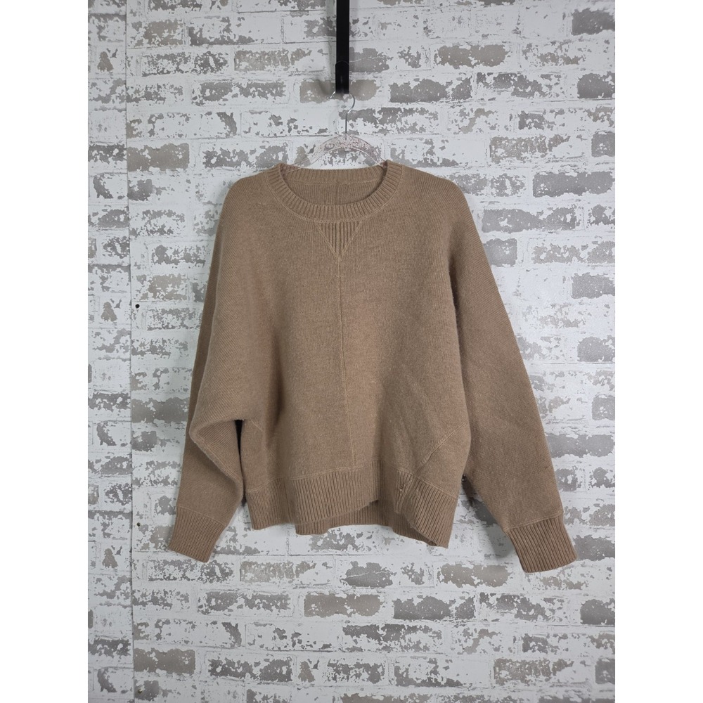 TWP Cashmere Sweater Large Brown Boxy Luxury Cozy Cabincore
